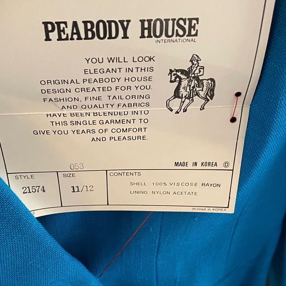 Vintage Peabody House Blue Women's Blazer - Picture 2 of 14